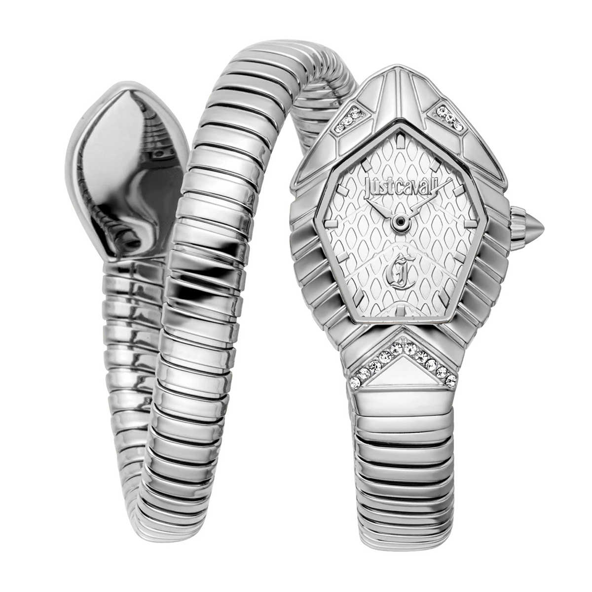 MONTRE JUST CAVALI FEMME SIMPLE ACIER